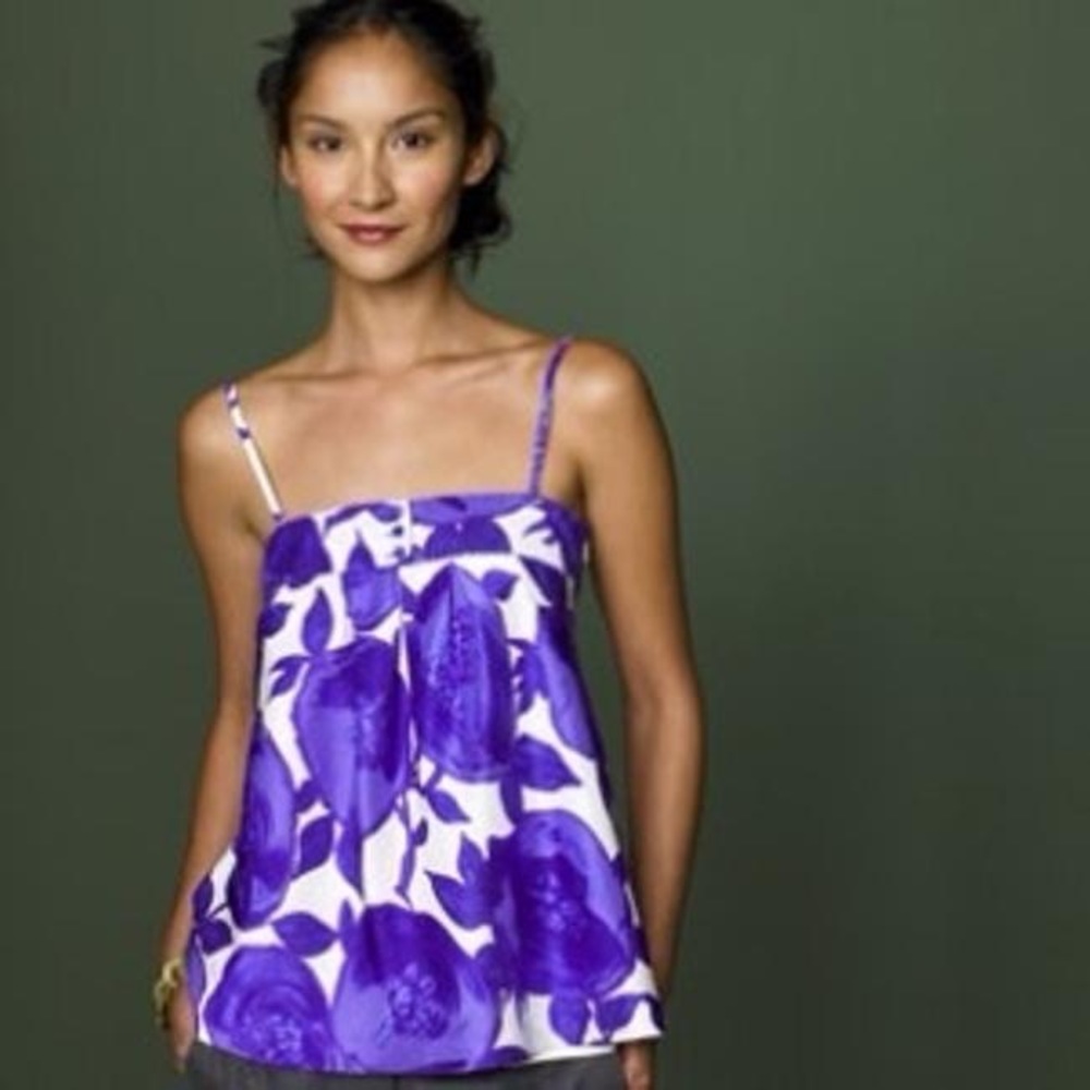 Rare! J.Crew Collection Vintage Violet Silk Cami